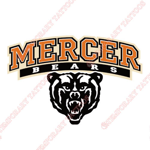 Mercer Bears Customize Temporary Tattoos Stickers NO.5022